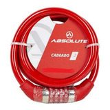Cadeado Segredo Bicicleta Resistente Absolute 1 85mmx 12mm
