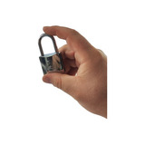 Cadeado Tetra Chave Cromado 50mm Com 3 Chaves