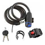 Cadeado Trava De Moto Bicicleta portão cabo Aço 12mm 120cm