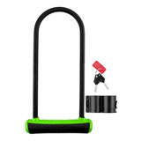 Cadeado Trava U lock Onguard 8153 Chave Bike Moto Verde