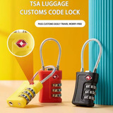 Cadeado Tsa Cabo Aço Senha Mala Viagem Aeroporto Mochila