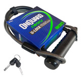Cadeado U lock Cabo Onguard 8154 Reforçado Chave Bike Moto