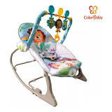 Cadeira 2 Em 1 De Bebê Balanço Descanso Toca Música E Vibra