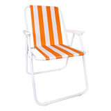 Cadeira Alta Praia Piscina Relax Reclinável Camping Varanda