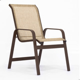 Cadeira Angra Confortavel Em Tela Sling Para Piscina Jardim