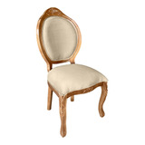 Cadeira Antiga De Madeira Entalhada Classica