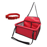 Cadeira Assento Grande Carro Para Cães Pet Até 30kg Vermelho