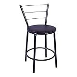 Cadeira Baixa Estilo Banqueta Com Encosto Em Arame Cozinha Bar Bancada Area Gourmet Churrasqueira Estrutura Preta Preto 