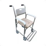 Cadeira Banho Higienica Adulto Idoso Aluminio Completa 100kg
