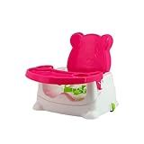 Cadeira Booster De Alimentação Refeição Portátil Para Bebê Ursinho Até 15Kg Multmaxx  Rosa 