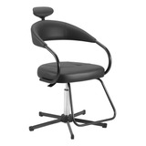 Cadeira Cabelereiro Barbeiro Poltrona Salão De Beleza Dompel Futura Com Regulagem De Altura Encosto Anatomica Com Apoio De Pés Apoio De Braços
