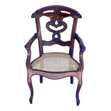 Cadeira Colonial Antiga Madeira Jacarandá Maciça E Palhinha