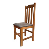 Cadeira Colonial Madeira Maciça Estofada Para