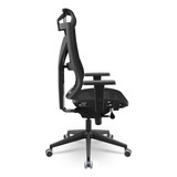 Cadeira Darix X Plaxmetal Poliéster Preto Slider Braço Full Material Do Estofamento Poliuretano