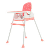 Cadeira De Alimentação Bebê Portátil 3 Em 1 Zest Maxi Baby Cor Rosa