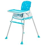 Cadeira De Alimentação Bebê Portátil Zest Maxi Baby Azul 
