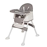 Cadeira De Alimentação Portátil Bebê Honey Maxi Baby Cinza 