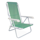 Cadeira De Aluminio Praia Reclinável 8