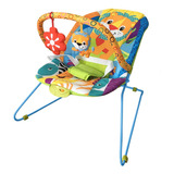 Cadeira De Balanço Para Bebê Baby Style Repouseira Lite Safari Laranja
