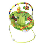Cadeira De Balanço Para Bebê Baby Style Repouseira Poli Verde Amarelo verde