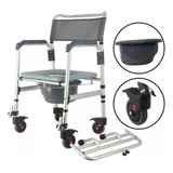 Cadeira De Banho 135kg Alumínio Dobrável Hidrolight Luxuosa