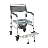 Cadeira De Banho Aluminio Higienica Adulto Idoso Dobravel