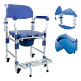 Cadeira De Banho Cadeirante Dobrável D60 Aco Dellamed