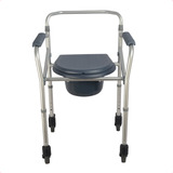 Cadeira De Banho Higienica Adulto Aluminio Dobravel 100 Kg