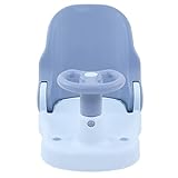 Cadeira De Banho Infantil Assento Estável Ajustável Ambientalmente Amigável Tratamento De Superfície Fina Forma De Carro Pequeno Assento De Banho Para Bebê PP Para Chuveiro Infantil Azul 
