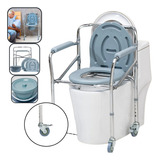 Cadeira De Banho Supermedy B20 Inox 100kg Dobrável