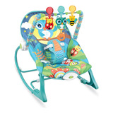 Cadeira De Descanso Balanço Para Bebê Encantada Coruja Azul