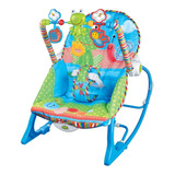 Cadeira De Descanso Bebê Musical Maxi Baby Até 18kgs Azul