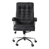Cadeira De Escritório Cadeiras Inc Big Presidente Cor Preto