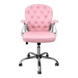 Cadeira De Escritório Concórdia Informatica Ac 1304 Ergonômica Rosa Com Estofado De Poliuretano