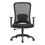 Cadeira De Escritório Ergonômica Efa Preta Cor Preto Material Do Estofamento Mesh