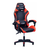 Cadeira De Escritório Gamer X Fusion C 123 Preta E Vermelha