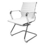 Cadeira De Escritório Interlocutor Fixa Cliente Cadeiras Inc Charles Eames Eiffel Esteirinha Confortável Branca Fib6124br