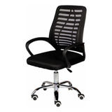 Cadeira De Escritorio Newconcept 351049 Esteirinha Mesh Altura Regulável Cor Preto