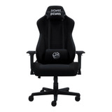 Cadeira De Escritório Pcyes Mad Racer V8 Turbo Gamer Ergonômica Full Black Com Estofado De Poliéster