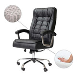 Cadeira De Escritório Presidente Ergonômica Big Com 42 Molas Ensacadas Revestimento Pillow Top No Assento E Encosto Sistema Relax Com Trava Cadeiras Inc Preta