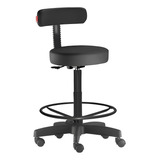 Cadeira De Escritório Urban Office Mocho Slim Alto Com Encosto Cor Preto