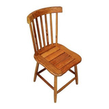Cadeira De Madeira Maciça Rústica De Demolição Country Grande