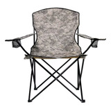 Cadeira De Pesca Camping Comfort Plus Dobravel 150kg Kala Cor Camuflado