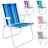 Cadeira De Praia Alumínio Dobrável Piscina Jardim Area Externa Camping Pesca Varanda Portátil Cores Sortidas Modelo Cadeira 2101