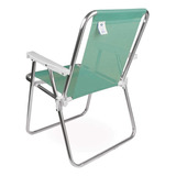 Cadeira De Praia Piscina Aluminio Dobravel