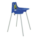 Cadeira De Refeicao Plastica Monster Azul