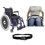 Cadeira De Rodas Alumínio Dobrável MA3E Adulto Idoso   Cinto De Segurança Pélvico Ortomobil  Pneu Antifuro  50 
