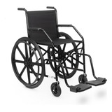Cadeira De Rodas Cds101 Nylon Preta Dobrável Pneu Antifuro