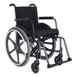 Cadeira De Rodas Dobrável Ortomobil 48 Cm Obeso 150 Kg Cinza