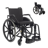 Cadeira De Rodas Fit Jaguaribe 44cm Alumínio Dobrável 120kg